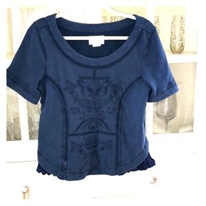 Anthropologie Saturday Sunday navy top
